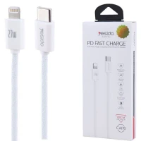 کابل تبدیل فست شارژ Yesido CA170 Type-C To Lightning PD 27W 1.2m