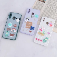 قاب شاینی سامسونگ Galaxy A20 / A30 عروسک برجسته محافظ لنزدار
