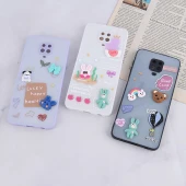 قاب شاینی شیائومی Redmi Note 9S / Note 9 Pro / Note 10 Lite عروسک برجسته محافظ لنزدار