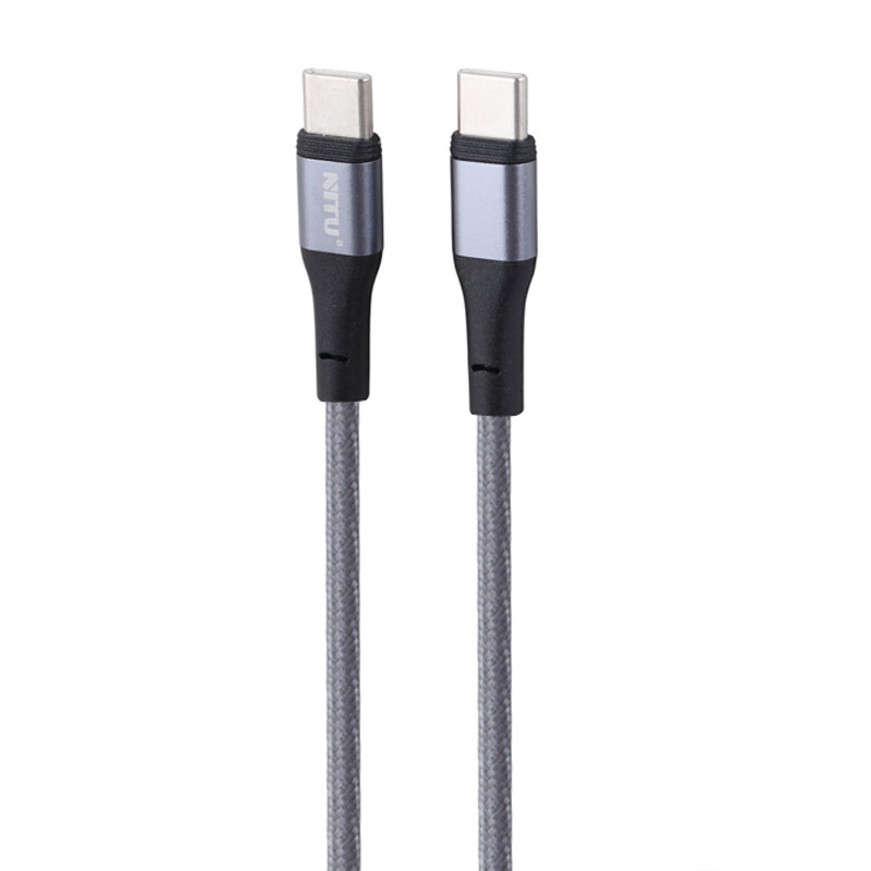 کابل کوتاه فست شارژ Nitu NC37 Type-C to Type-C 60W 30cm