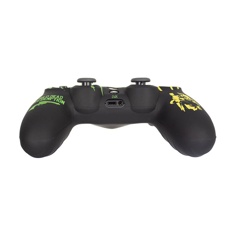 روکش دسته بازی PS4 طرح رد دد ریدمپشن مشکی زرد سبز
