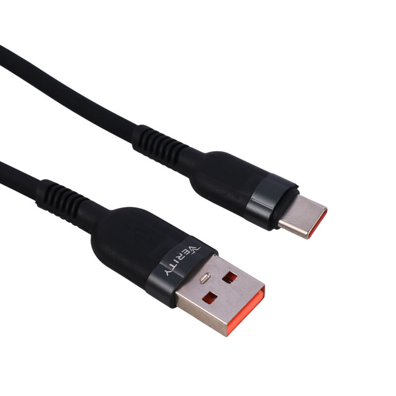 کابل تایپ سی فست شارژ Verity CB-3160T-B PD 3A 65W 1m