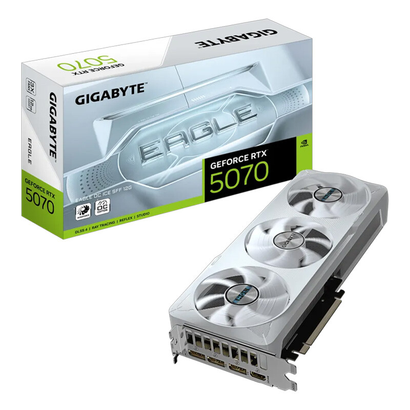 کارت گرافیک GIGABYTE EAGLE GeForce RTX 5070 OC ICE SFF 12GB GDDR7 192Bit