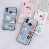 قاب شاینی سامسونگ Galaxy A10s عروسک برجسته محافظ لنزدار