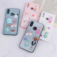 قاب شاینی سامسونگ Galaxy A10s عروسک برجسته محافظ لنزدار