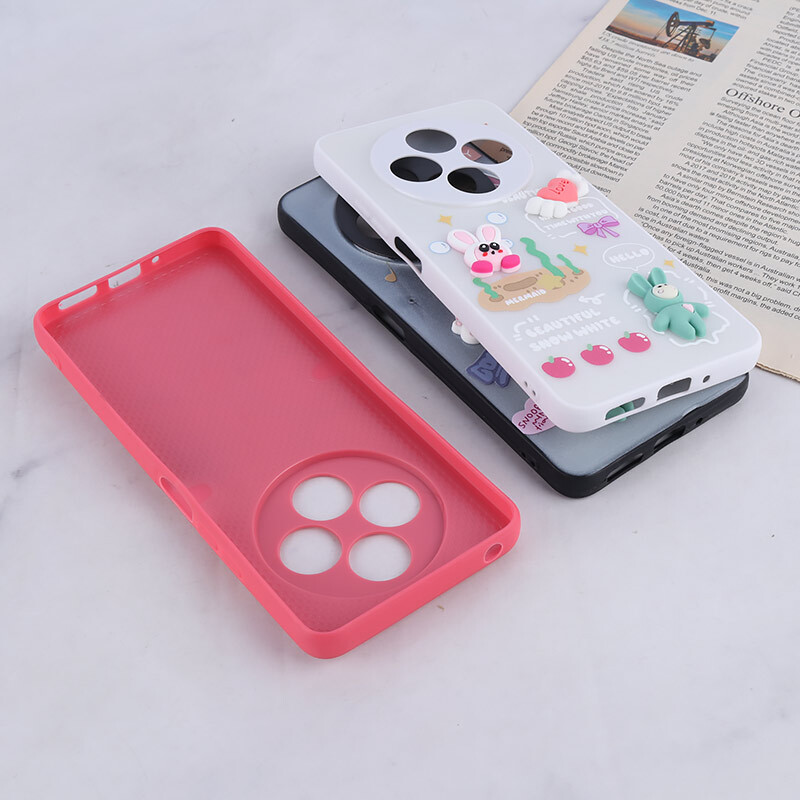 قاب شاینی شیائومی Redmi 14C / Poco C75 عروسک برجسته محافظ لنزدار