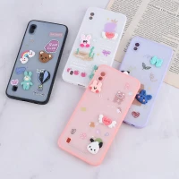 قاب شاینی سامسونگ Galaxy A10 عروسک برجسته محافظ لنزدار