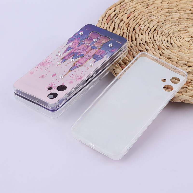 قاب هولوگرامی سامسونگ Galaxy A06 آبرنگی مرواریدی محافظ لنزدار