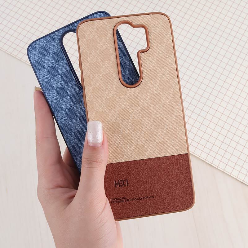 قاب چرمی HDCI شیائومی Redmi Note 8 Pro دو تکه طرح دار