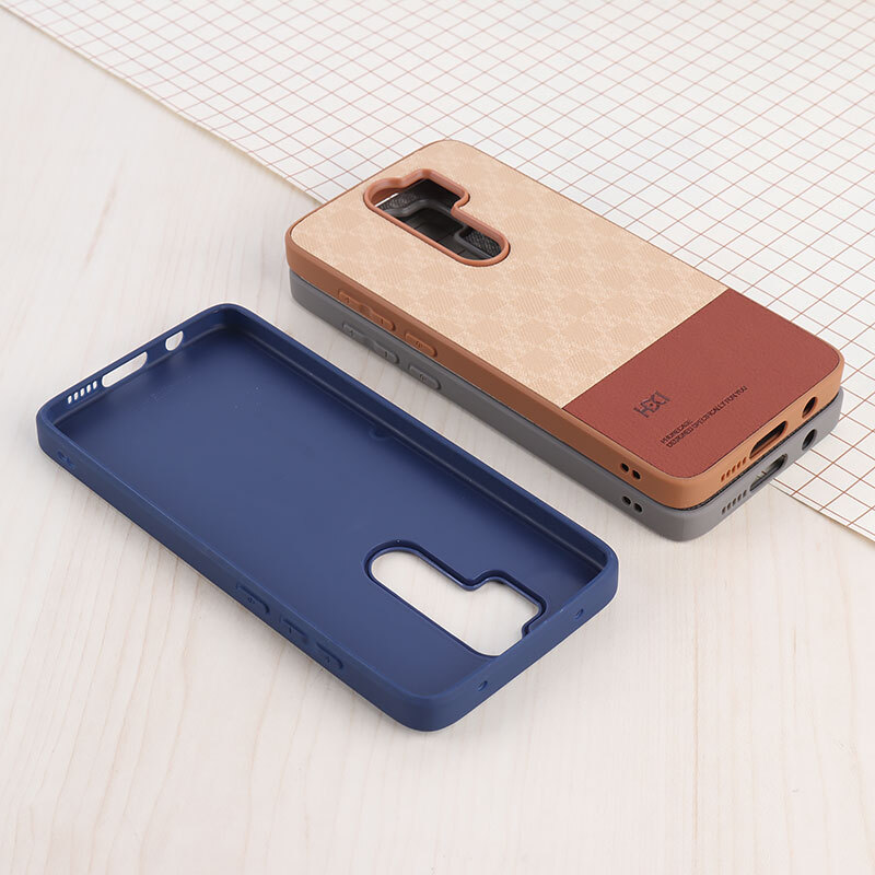 قاب چرمی HDCI شیائومی Redmi Note 8 Pro دو تکه طرح دار