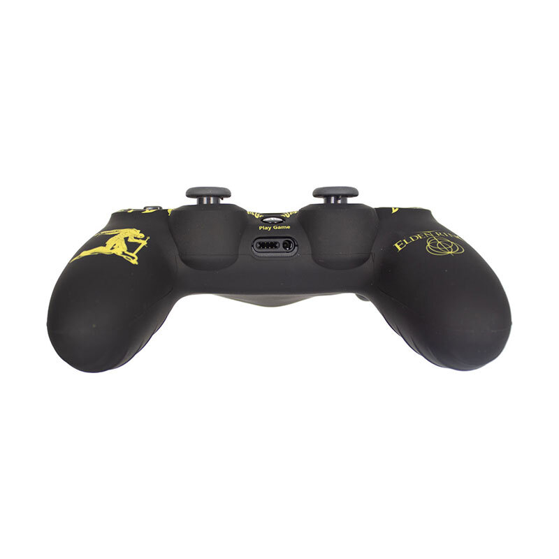 روکش دسته بازی PS4 طرح الدن رینگ مشکی زرد