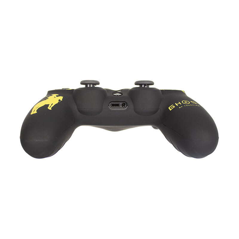 روکش دسته بازی PS4 طرح شبح تسوشیما مشکی زرد