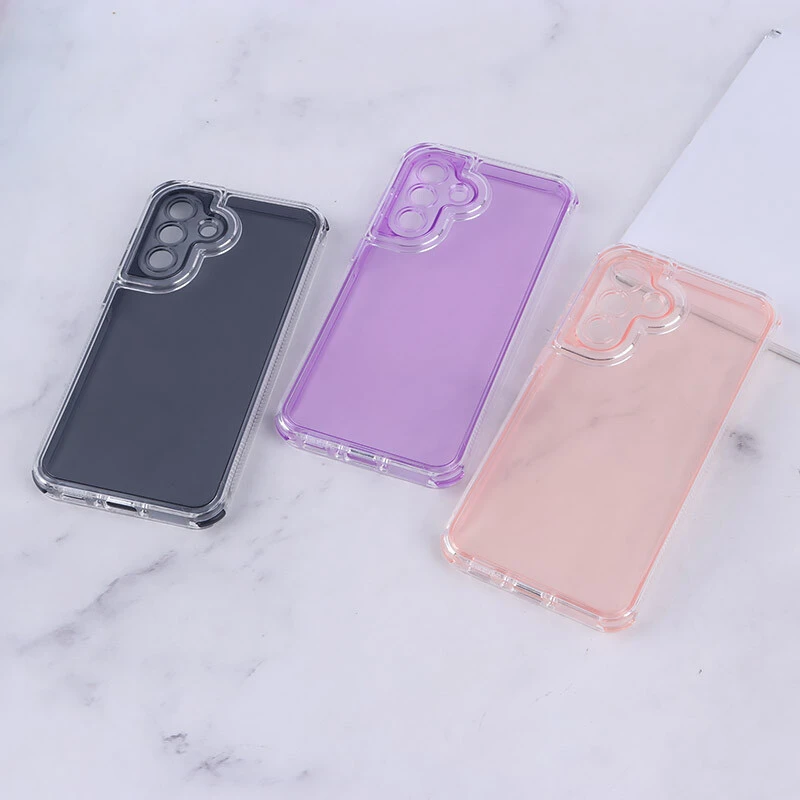قاب ضد ضربه Space سامسونگ Galaxy A56 رنگی محافظ لنزدار