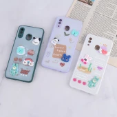 قاب شاینی سامسونگ Galaxy A20 / A30 عروسک برجسته محافظ لنزدار