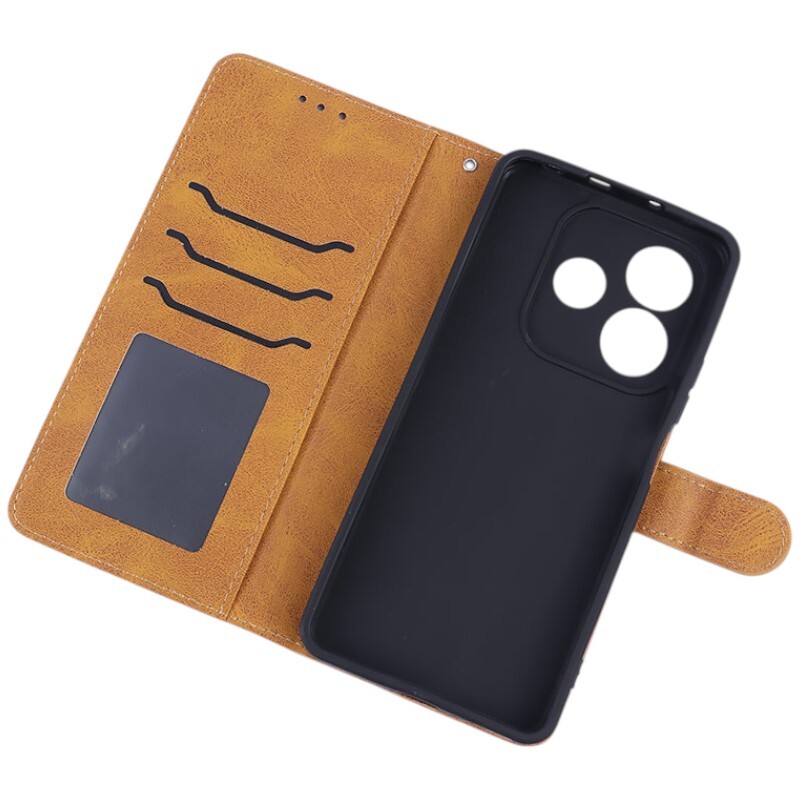 کیف چرمی مگنتی محافظ لنزدار شیائومی Redmi Note 14 5G
