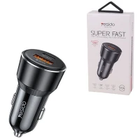 شارژر فندکی فست شارژ Yesido Y64 3A QC PD 30W