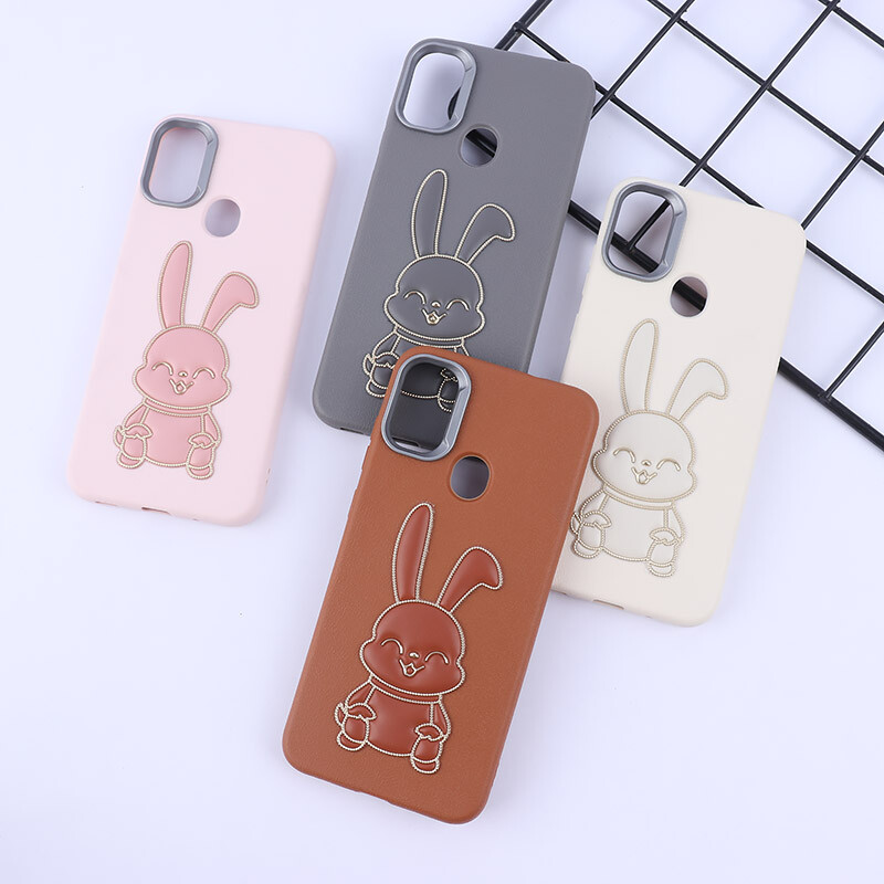 قاب چرمی ژله ای Leather سامسونگ Galaxy A11 / M11 طرح خرگوش
