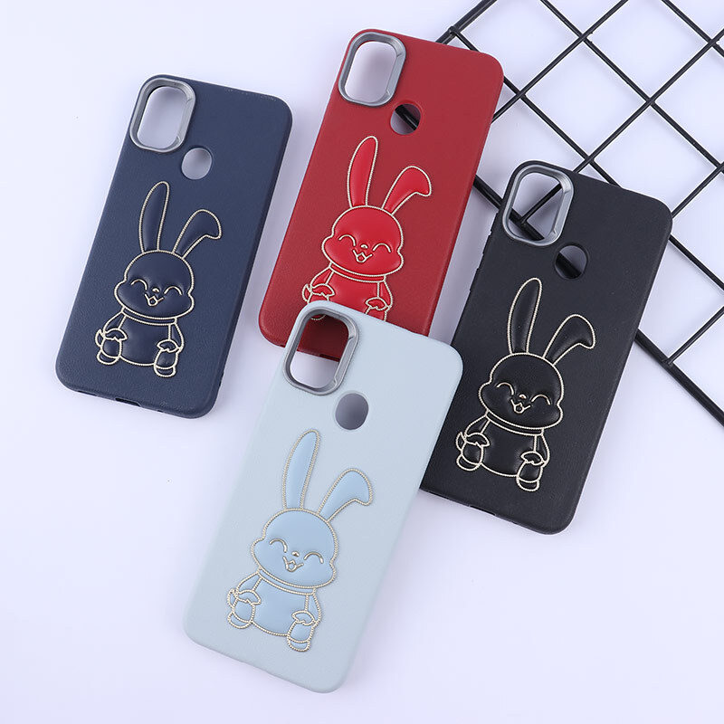 قاب چرمی ژله ای Leather سامسونگ Galaxy A11 / M11 طرح خرگوش