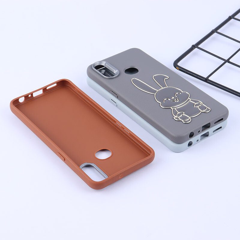 قاب چرمی ژله ای Leather سامسونگ Galaxy A10s طرح خرگوش