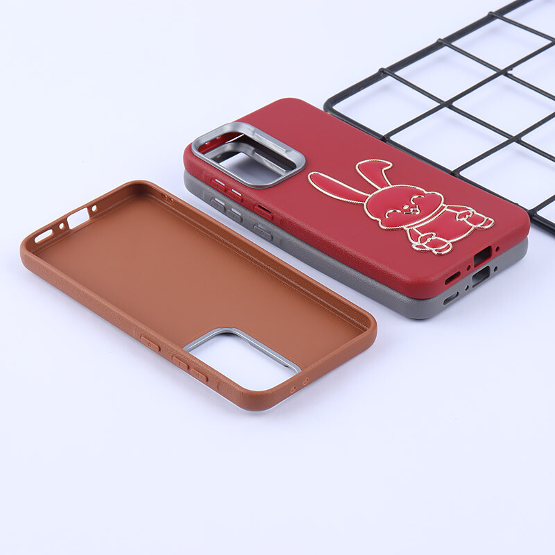 قاب چرمی ژله ای Leather سامسونگ Galaxy A36 طرح خرگوش
