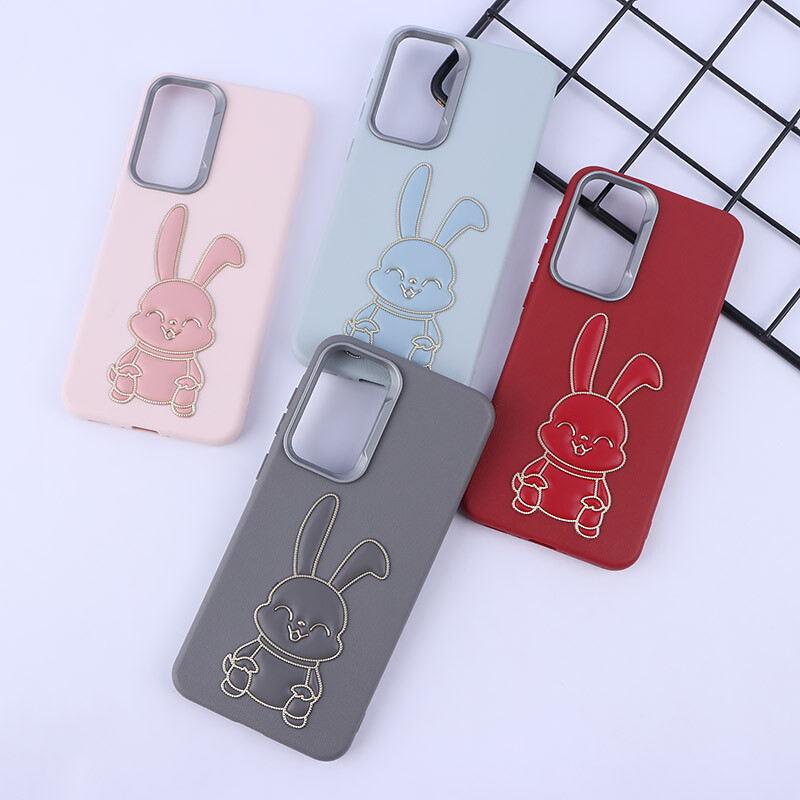 قاب چرمی ژله ای Leather سامسونگ Galaxy A36 طرح خرگوش