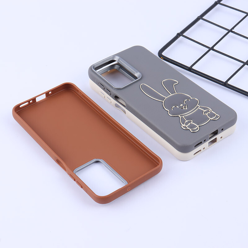 قاب چرمی ژله ای Leather سامسونگ Galaxy A26 طرح خرگوش