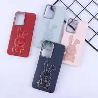 قاب چرمی ژله ای Leather سامسونگ Galaxy A26 طرح خرگوش