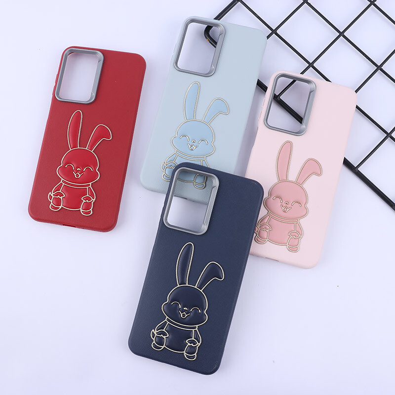 قاب چرمی ژله ای Leather سامسونگ Galaxy A26 طرح خرگوش