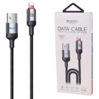 کابل آیفونی فست شارژ Yesido CA130L 2.4A 12W 2m