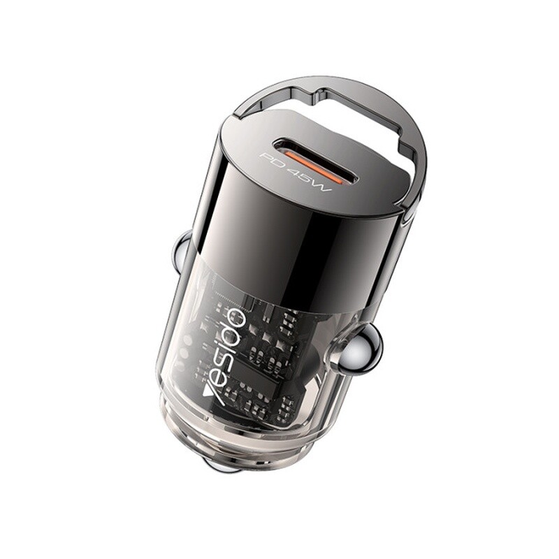 شارژر فندکی فست شارژ Yesido Y67 PD 3A 45W