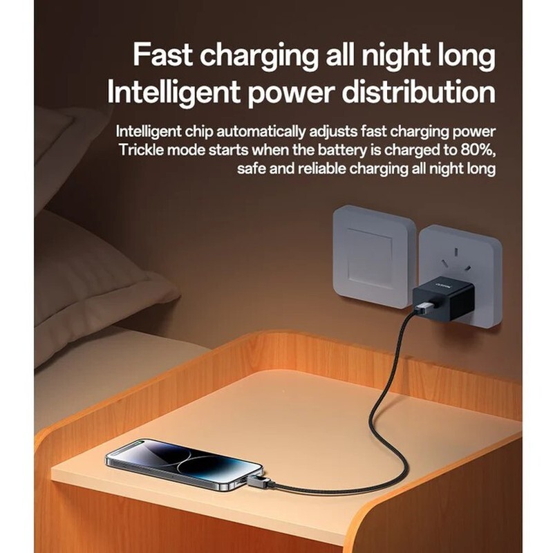 کابل تبدیل فست شارژ Yesido CA180 Type-C To Lightning PD 27W 1.2m