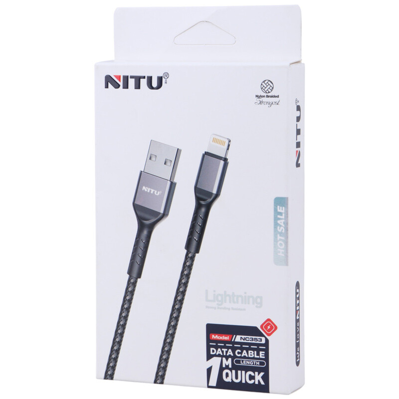 کابل آیفونی فست شارژ Nitu NC353 1m