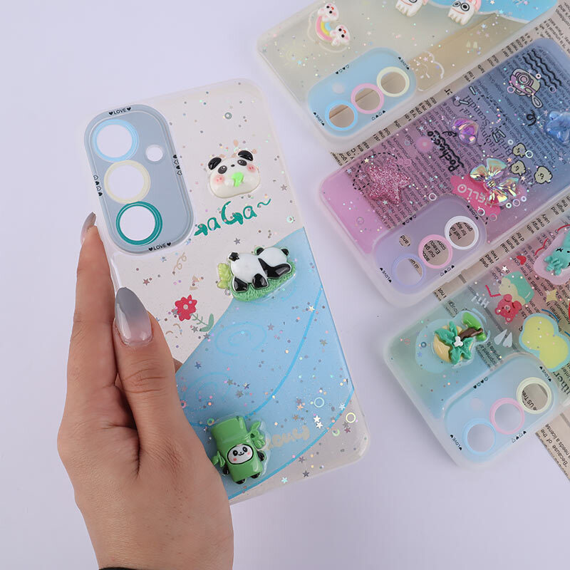 قاب اکلیلی سامسونگ Galaxy S24 FE طرح Love محافظ لنزدار