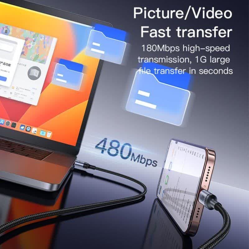 کابل تایپ سی فست شارژ Yesido CA130 3A 18W 2m