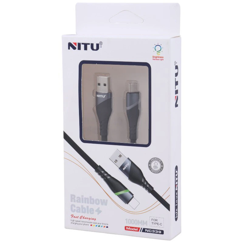 کابل تایپ سی فست شارژ Nitu NC339 1m