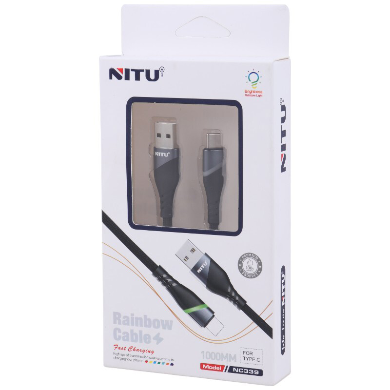 کابل تایپ سی فست شارژ Nitu NC339 1m