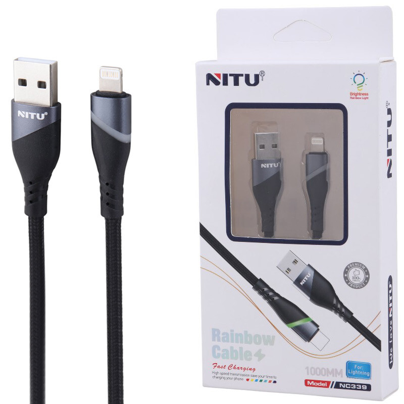 کابل آیفونی فست شارژ Nitu NC339 1m