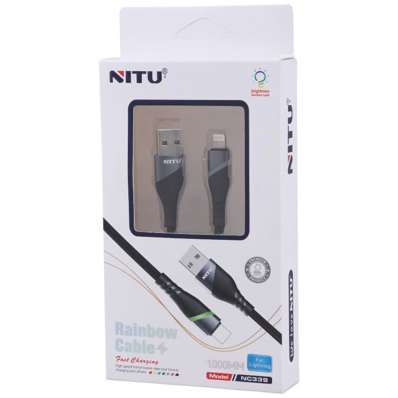 کابل آیفونی فست شارژ Nitu NC339 1m