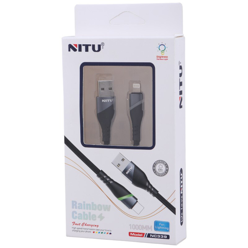کابل آیفونی فست شارژ Nitu NC339 1m