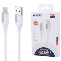 کابل آیفونی فست شارژ Nitu NC319 2.4A 1m