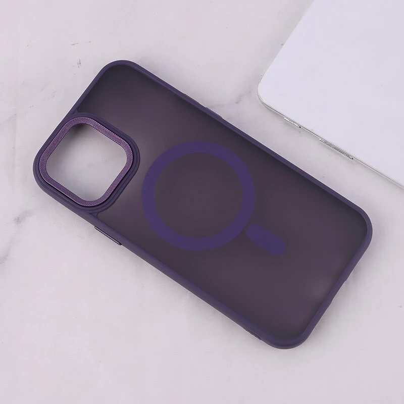 قاب PC مگ سیف آیفون iPhone 13 Pro Max پشت مات محافظ لنز متال