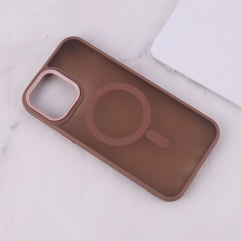 قاب PC مگ سیف آیفون iPhone 13 Pro Max پشت مات محافظ لنز متال