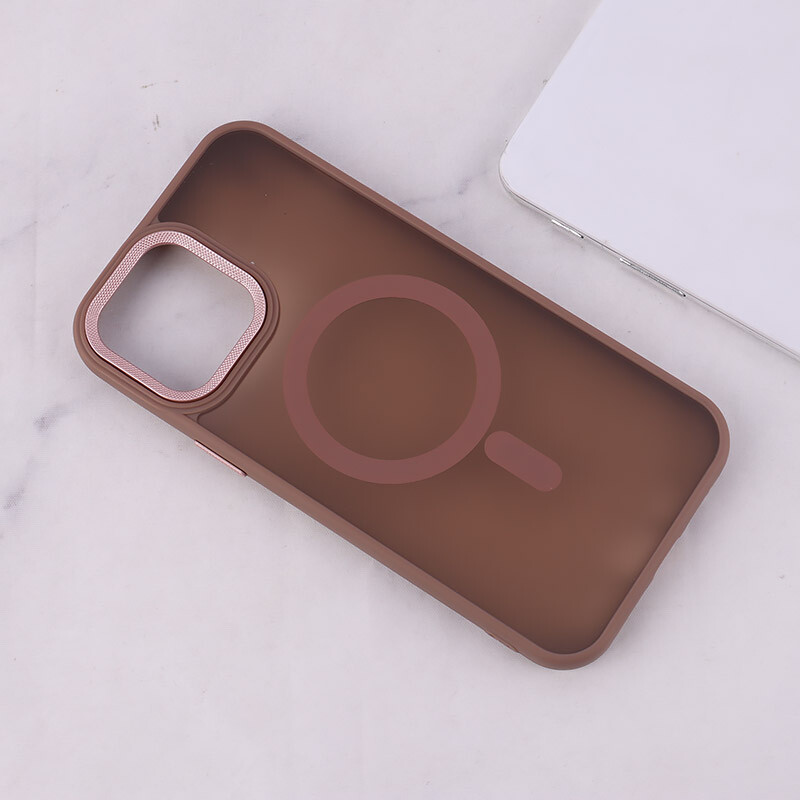 قاب PC مگ سیف آیفون iPhone 13 Pro Max پشت مات محافظ لنز متال