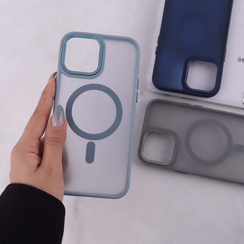 قاب PC مگ سیف آیفون iPhone 13 Pro Max پشت مات محافظ لنز متال