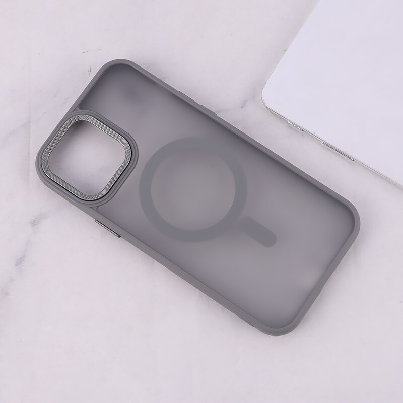 قاب PC مگ سیف آیفون iPhone 13 Pro Max پشت مات محافظ لنز متال