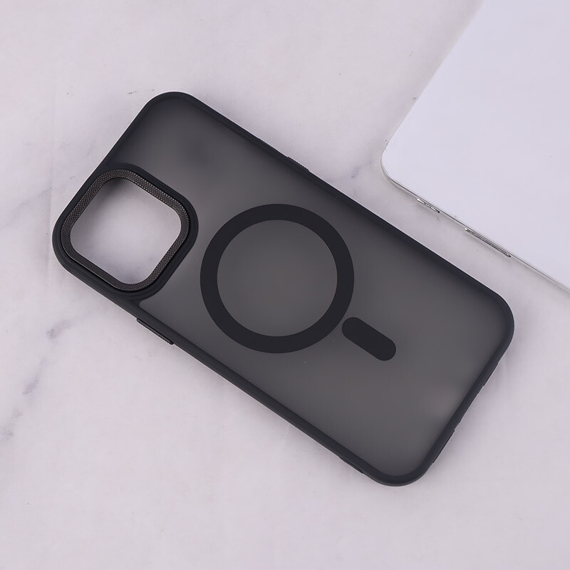 قاب PC مگ سیف آیفون iPhone 13 Pro Max پشت مات محافظ لنز متال