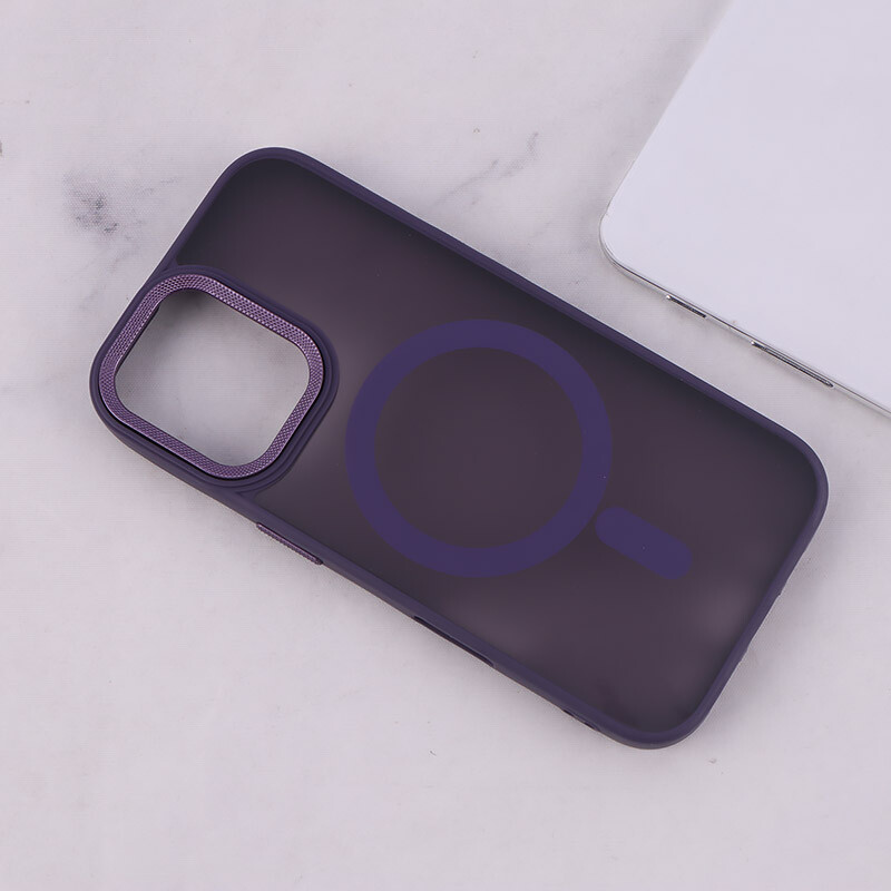 قاب PC مگ سیف آیفون iPhone 16 پشت مات محافظ لنز متال