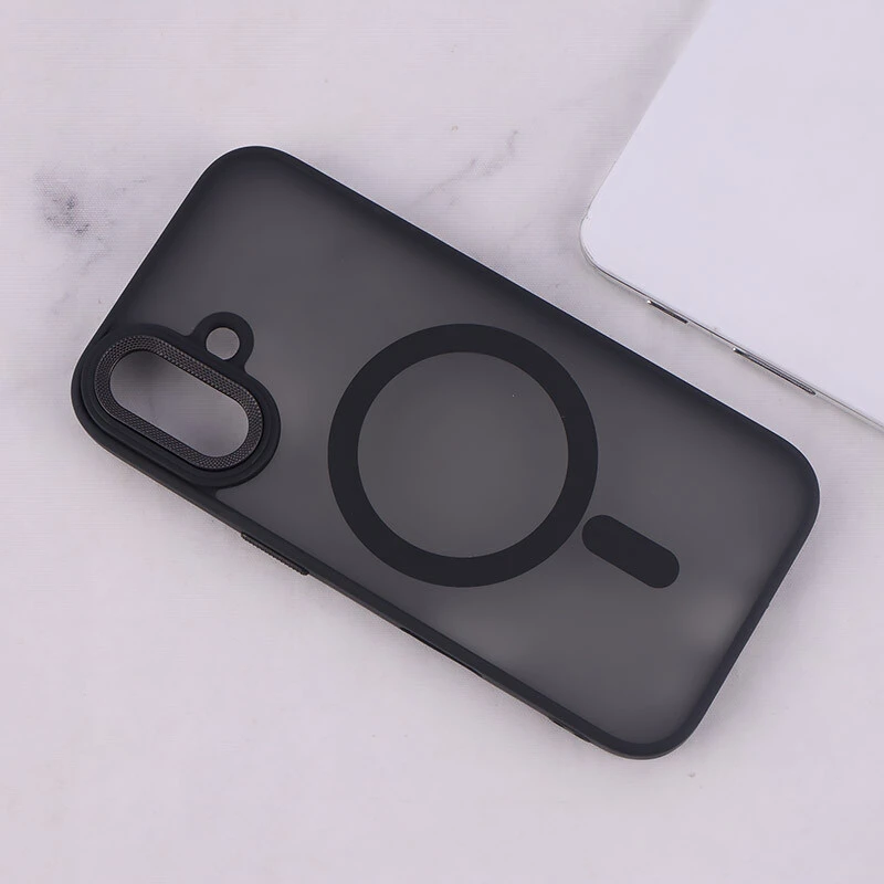 قاب PC مگ سیف آیفون iPhone 16 پشت مات محافظ لنز متال