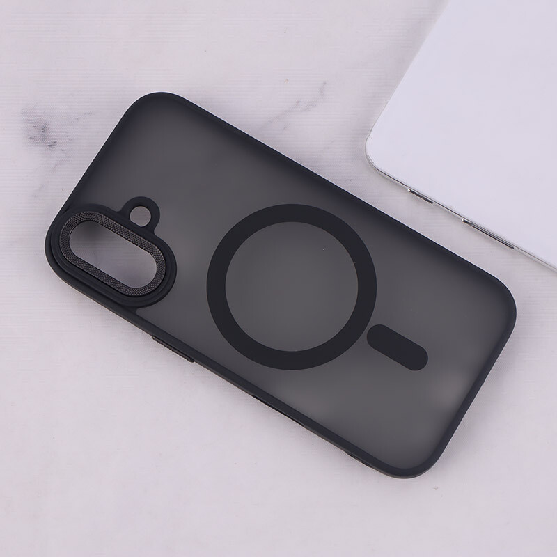 قاب PC مگ سیف آیفون iPhone 16 پشت مات محافظ لنز متال