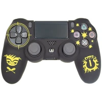 روکش دسته بازی PS4 طرح دوکائبی مشکی زرد
